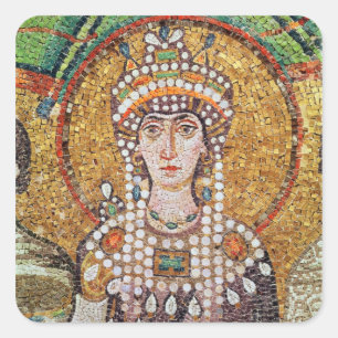 Empress Theodora Quadratischer Aufkleber