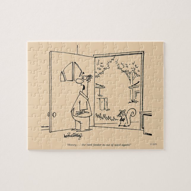 Empty Bird Feeder Puzzle (Horizontal)