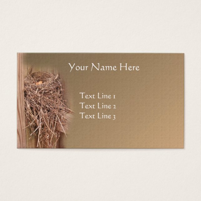 Empty Bird Nest on Fence Nature (Vorderseite)