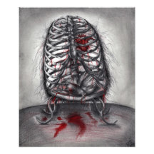 Empty Cage Bird Anatomie Goth Horror Originale Kun