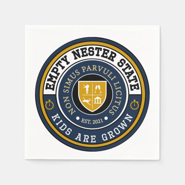 Empty Nester Staat - Kinder werden gezüchtet - Nap Serviette (Vorderseite)