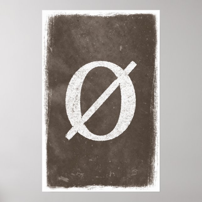 Empty Set Art - Mathematik Poster (Vorne)