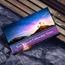 Empty Tomb Three Crosses Sunset Church Pastor