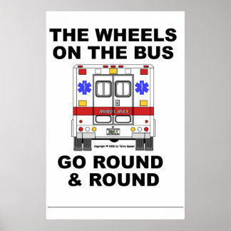 EMS Ambulance - Rad fahren, Poster