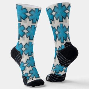 EMS Blue "Star of Life" Ems Socken