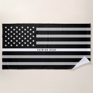 EMS Dünne weiße Linie - Amerikanische Flagge Mit M Strandtuch