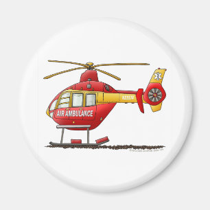 EMS EMT Rescue Medical Helicopter Ambulance Magnet