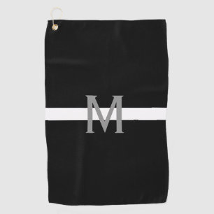 EMS EMT verdünnen weiße Linie Monogramm Golfhandtuch