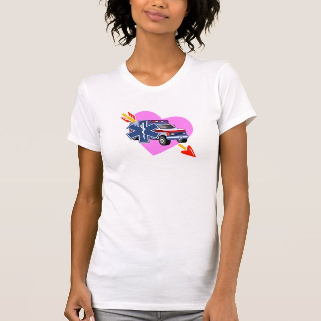 Ems-Herz von Sorgfalt T-Shirt (Vorderseite)