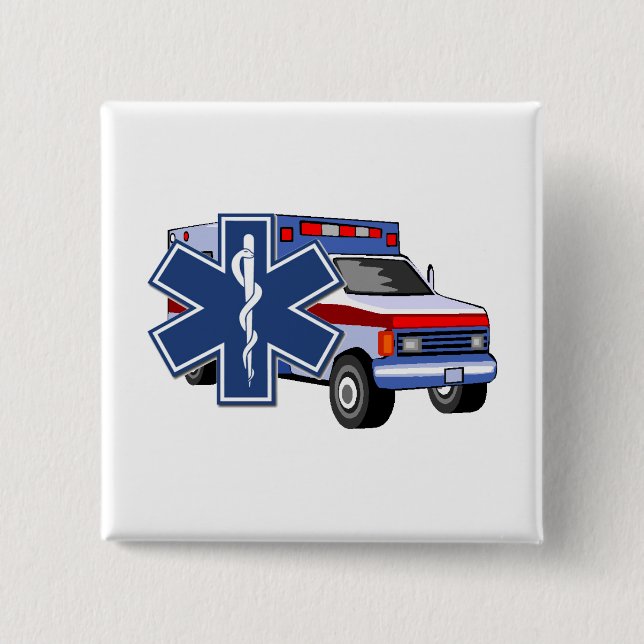 Ems-Krankenwagen Button (Vorderseite)