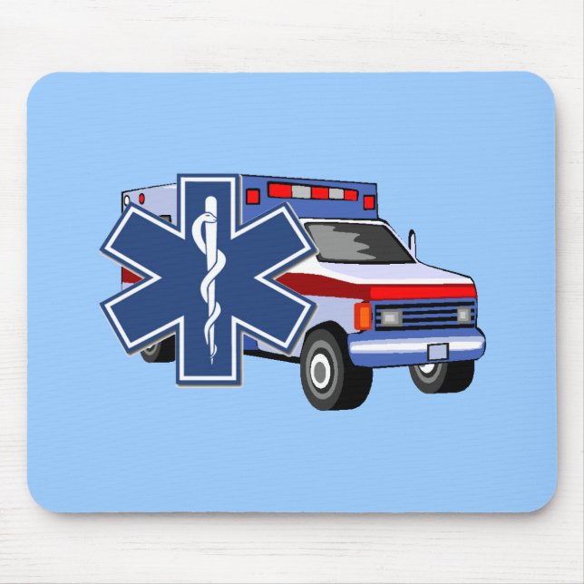Ems-Krankenwagen Mousepad (Vorne)