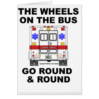 Ems-Krankenwagen - Räder auf dem Bus, Karte