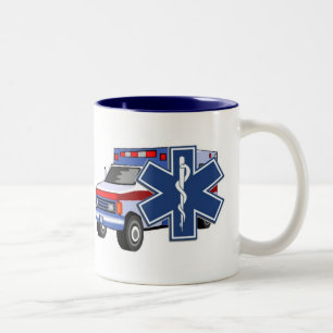 Ems-Krankenwagen Zweifarbige Tasse