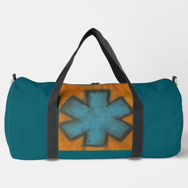 EMS Orange Stern Leben Duffel Tasche (Vorderseite)