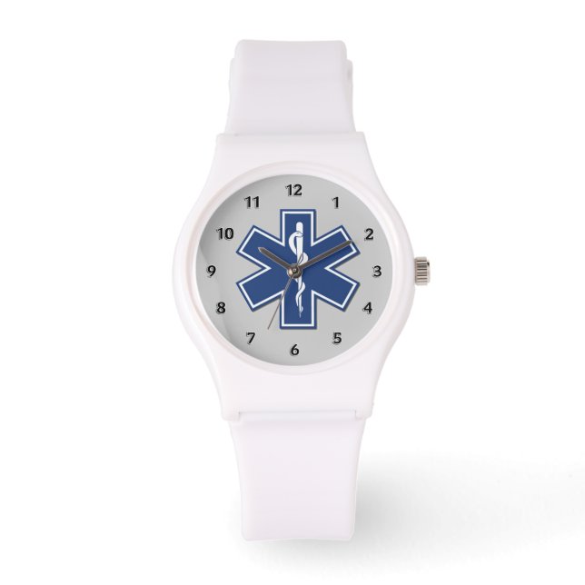 EMS Star of Life Armbanduhr (Vorderseite)