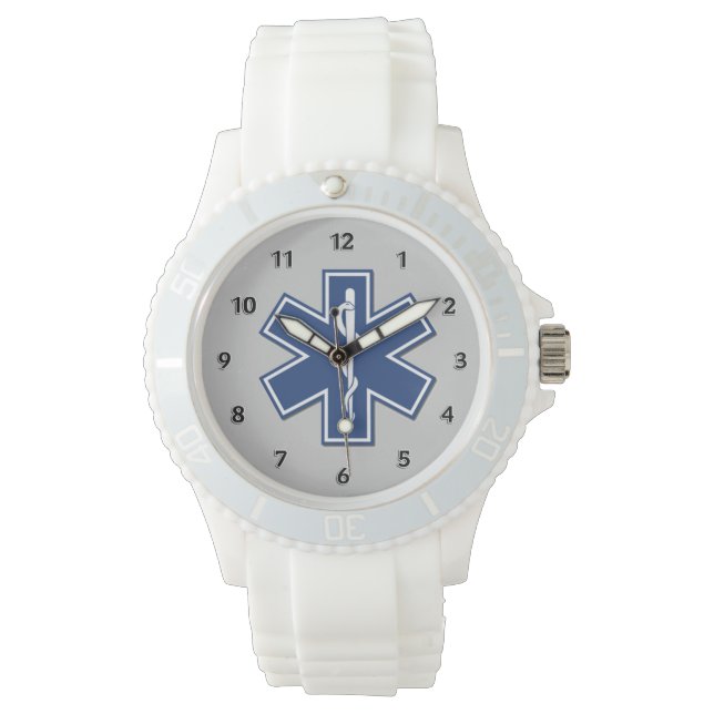 EMS Star of Life Armbanduhr (Vorderseite)
