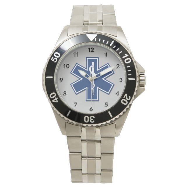 EMS Star of Life Armbanduhr (Vorderseite)