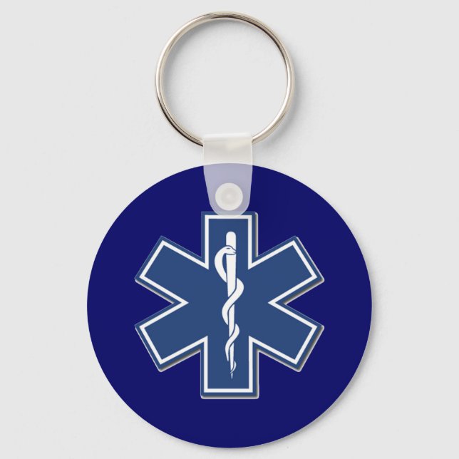 EMS Star of Life Schlüsselanhänger (Vorderseite)