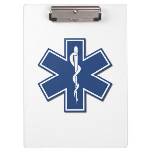 Ems-Stern des Lebens Klemmbrett