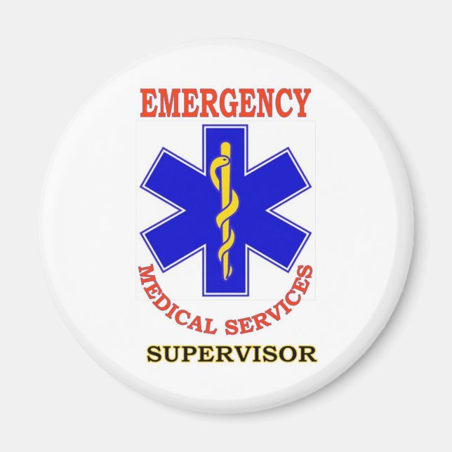 EMS SUPERVISOR MAGNET (Vorne)