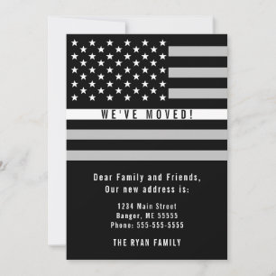 EMS Thin White Line American Flag Neue Adresse Ankündigung