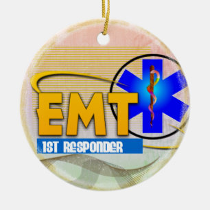 EMT 1. BEANTWORTER-WEIHNACHTSverzierung Keramikornament