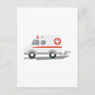 EMT Ambulance Postkarte