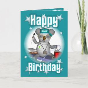 EMT Birthday Koala Karte