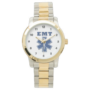 EMT blauer Stern des Lebens Armbanduhr