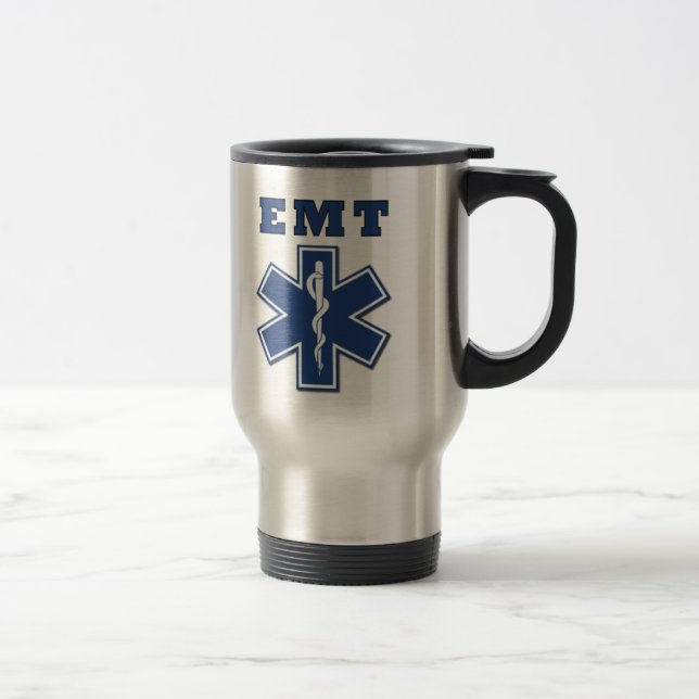 EMT Blue Star of Life Reisebecher (Rechts)