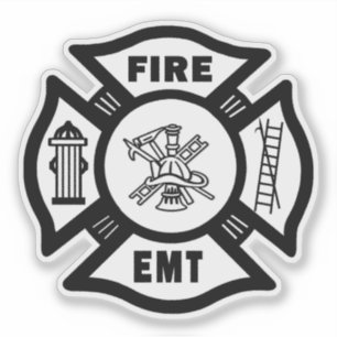 EMT-Decks für Feuerwehrleute Aufkleber