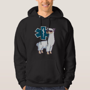 EMT Design Trauma Llama EMS Paramedic Hoodie