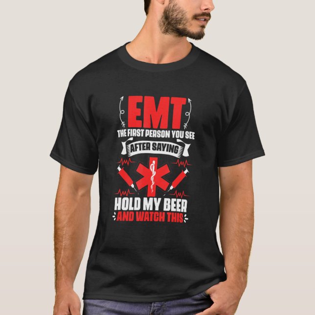 EMT   Emergency Medical Technician Ambulance EMT P T-Shirt (Vorderseite)