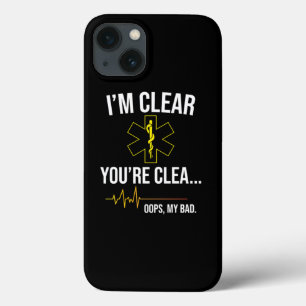 EMT Ems IM Clear YouRe Cle Oops my bad Case-Mate iPhone Hülle