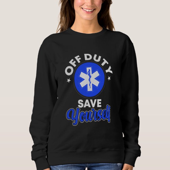 EMT EMS Paramedic First Responder Ambulance Sweatshirt (Vorderseite)
