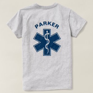 EMT EMS Sanitäter-Blau T-Shirt