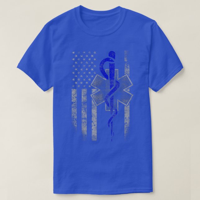 EMT First Responder Flag T-Shirt (Design vorne)