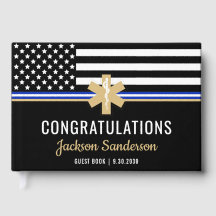 EMT First Responder White Line Flag EMS Retiremen