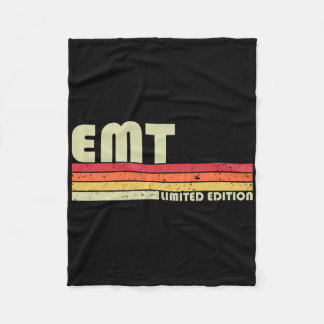 Emt Funny Job Title Profession Birthday Worker Ide Fleecedecke