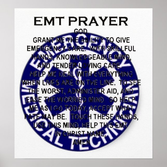 EMT-Gebet Poster (Vorne)