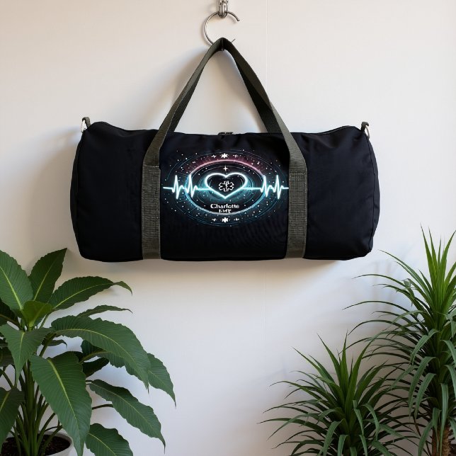 EMT Heartbeat Glowing Medical Design Duffle Bag (Von Creator hochgeladen)