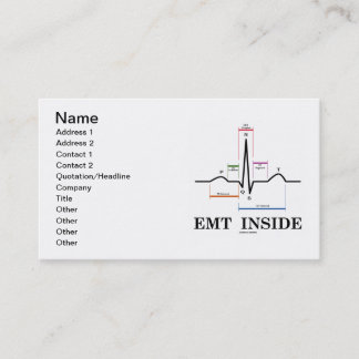 EMT Innere (ECG/EKG Elektrokardiogramm) Visitenkarte