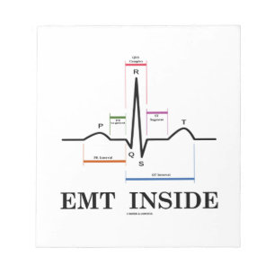 EMT Innere (Kurve-Rhythmus-Elektrokardiogramm) Notizblock