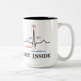 EMT Innere (Kurve-Rhythmus-Elektrokardiogramm) Zweifarbige Tasse
