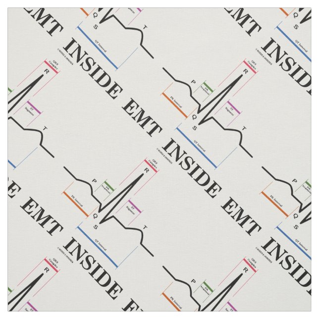 EMT Inside Sinus Rhythmus Elektrokardiogramm Stoff (Muster)