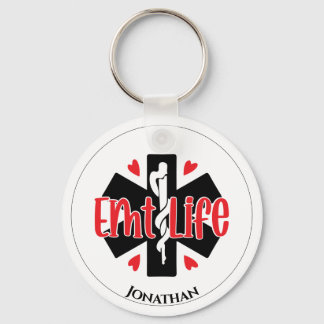 EMT Lebensmedizinisches Personalisiertes Symbol Schlüsselanhänger