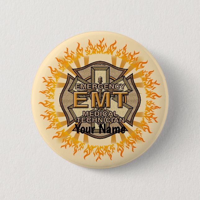 EMT Malteser Cross Button (Vorderseite)