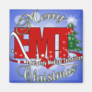 EMT Medizinischer Notfalltechniker CHRISTMAS Magnet