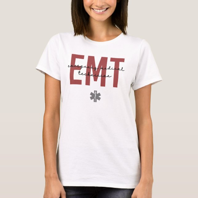 EMT Medizinischer Notfalltechniker T-Shirt (Vorderseite)