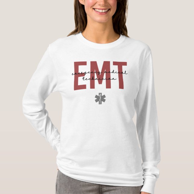EMT Medizinischer Notfalltechniker T-Shirt (Vorderseite)